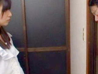 Nippon MILF Fucks Geeky stepson for Sensual Titjob and Blowjob Porn